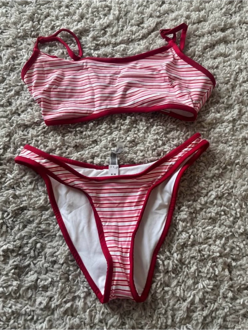 Frankie’s bikinis BNWT Striped bikini set